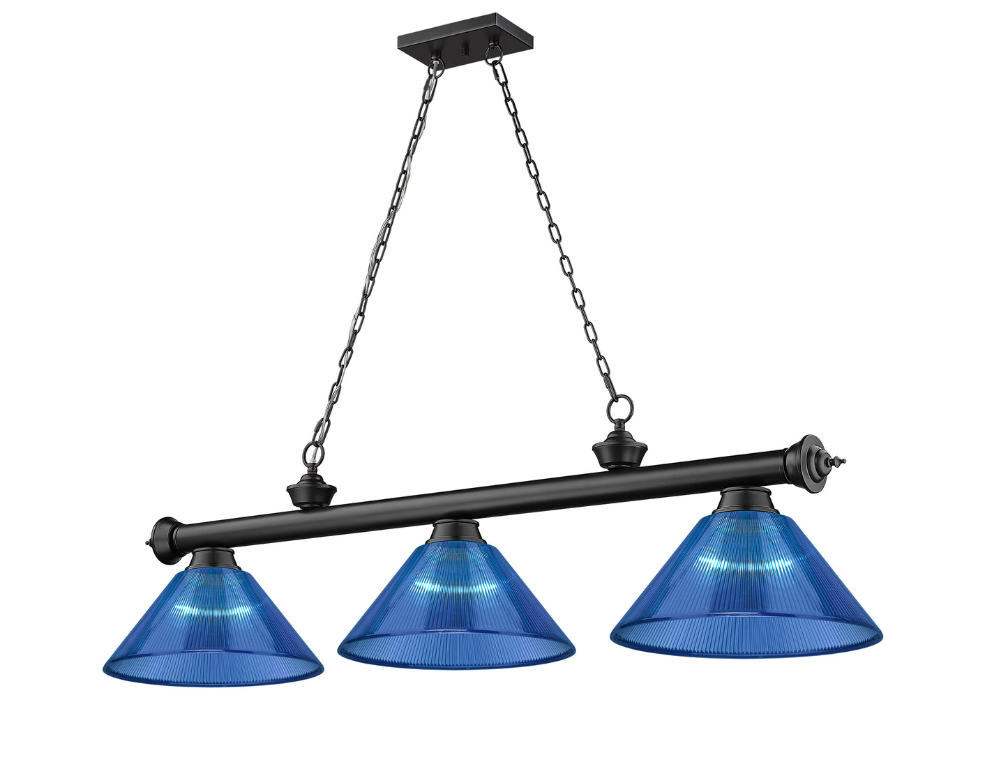 2306-3MB-ARDB - Cordon 3 Light 57" Billiard - Matte Black