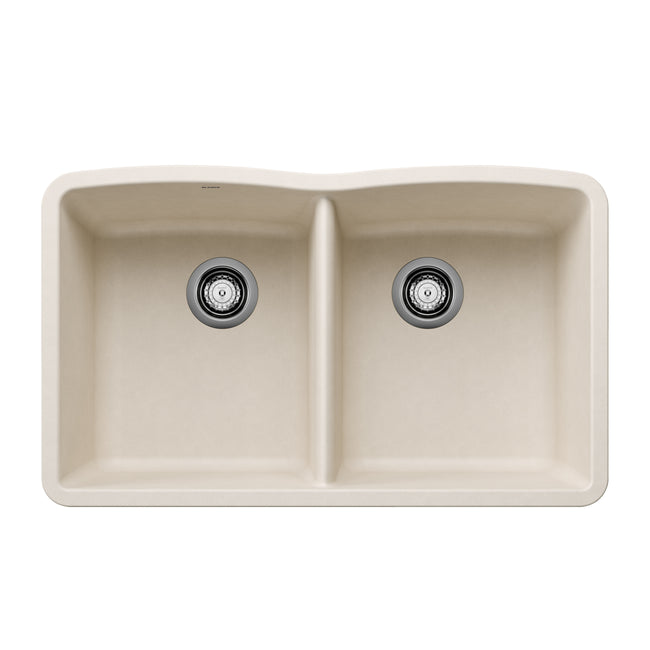 443068 - 32" Diamond Equal Double Bowl Undermount Kitchen Sink - Cafe