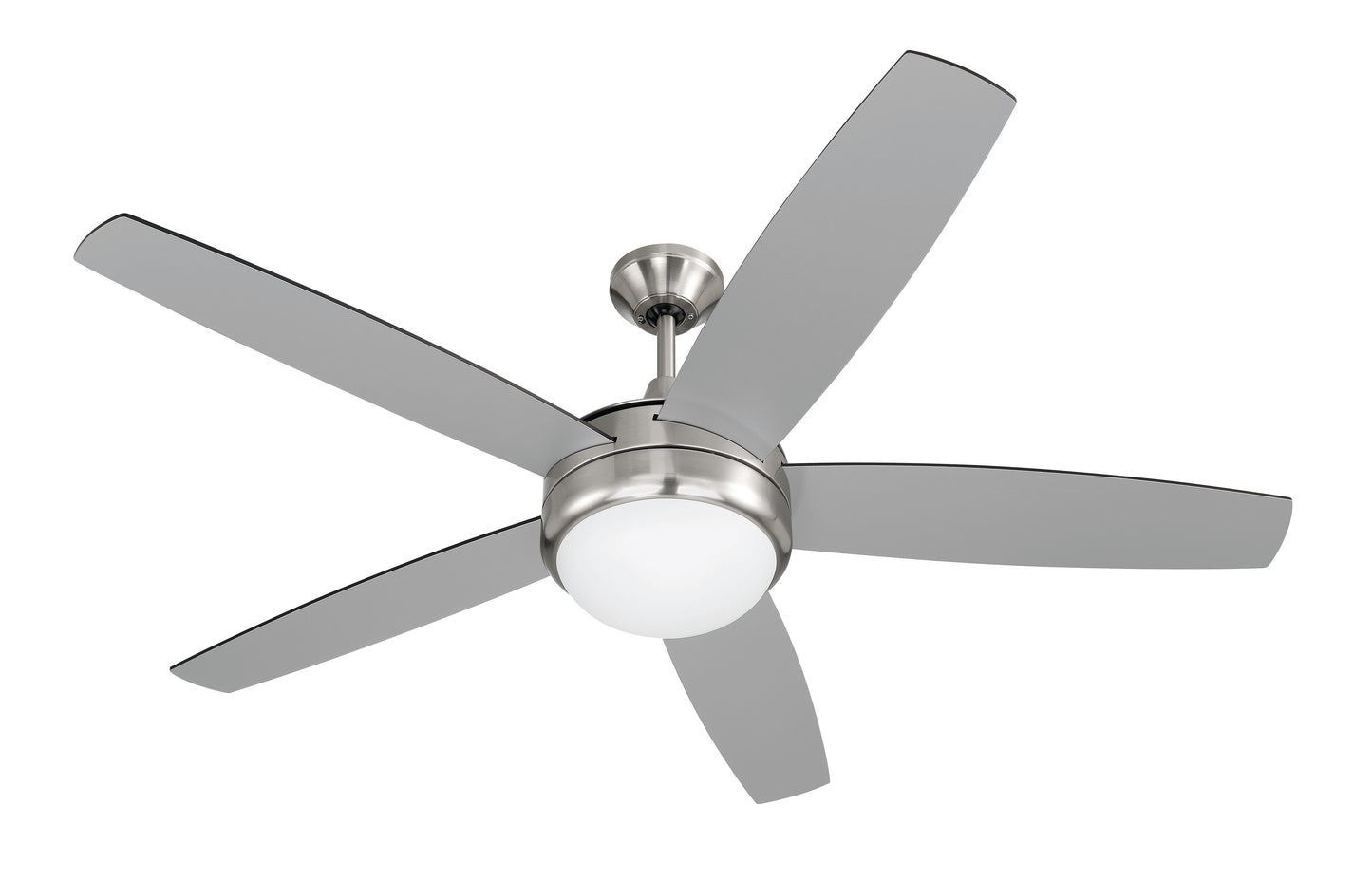 PHZ52BNK5 - Phaze II 5- Blade 52" 5 Blade Ceiling Fan with Light Kit - Brushed Nickel