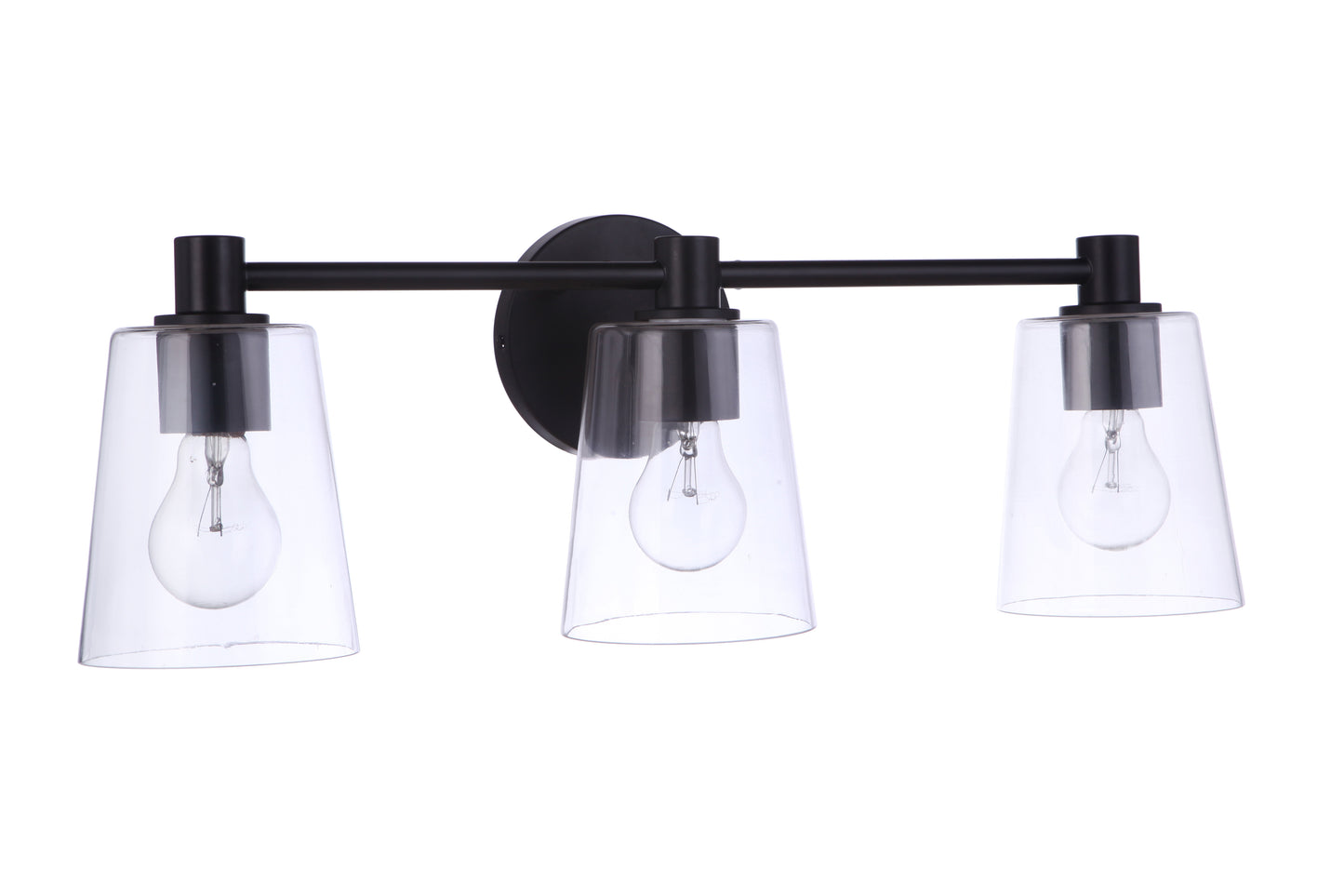 12623FB3 - Emilio 3 Light 23" Wide Vanity Light - Flat Black