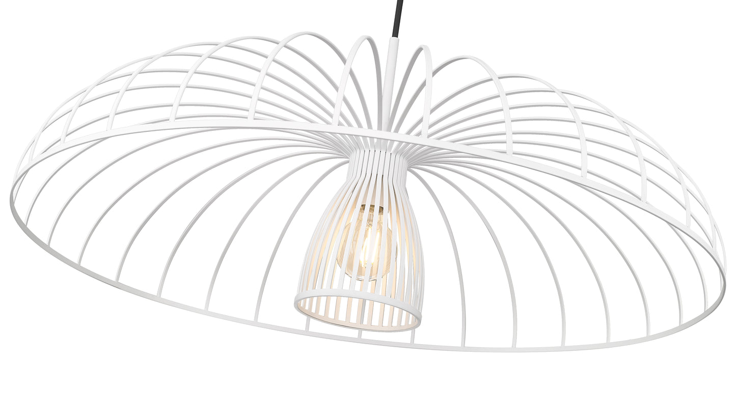 623P35-TXWH - Valencia 1 Light 35" Pendant - Texture White