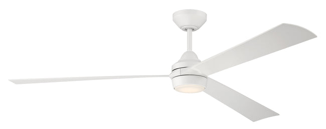 STL60W3-NWF - Sterling 60" 3 Blade Indoor Outdoor Ceiling Fan with Light Kit - White