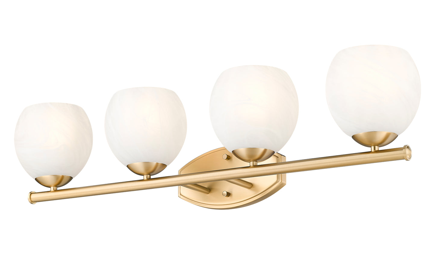 1963-4V-MGLD - Colette 4 Light 32" Vanity - Modern Gold