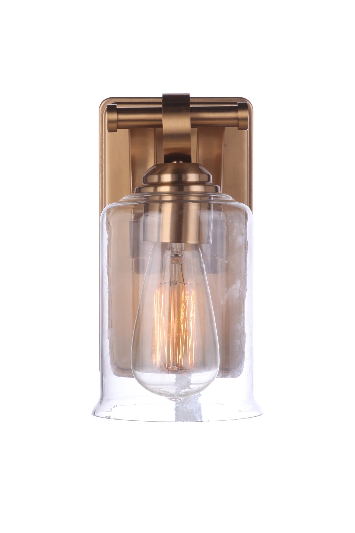 56401-SB - Romero 1 Light 8.88" High Wall Sconce - Satin Brass