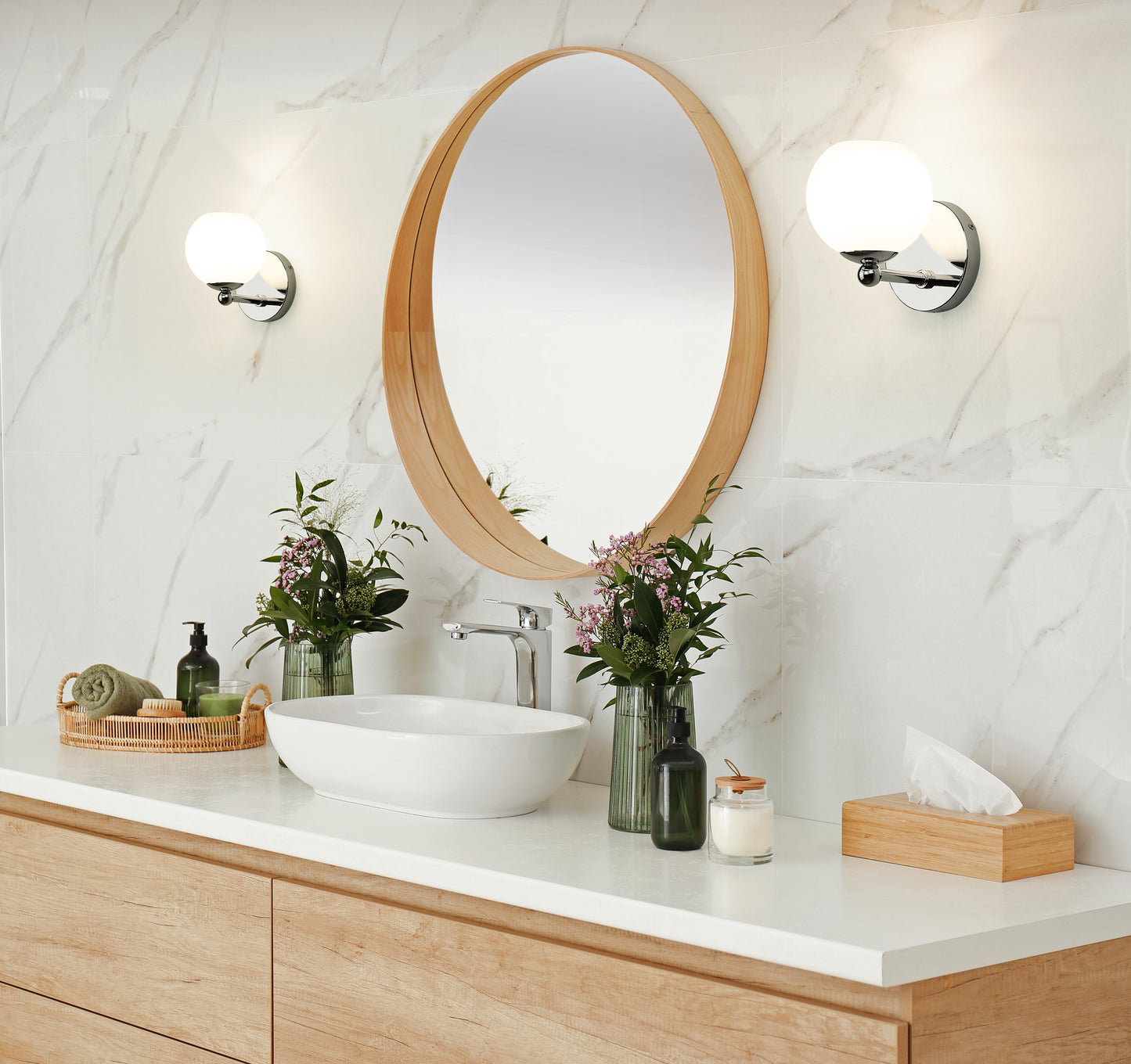 1100-1S-CH - Neoma 1 Light Wall 7" Sconce - Chrome