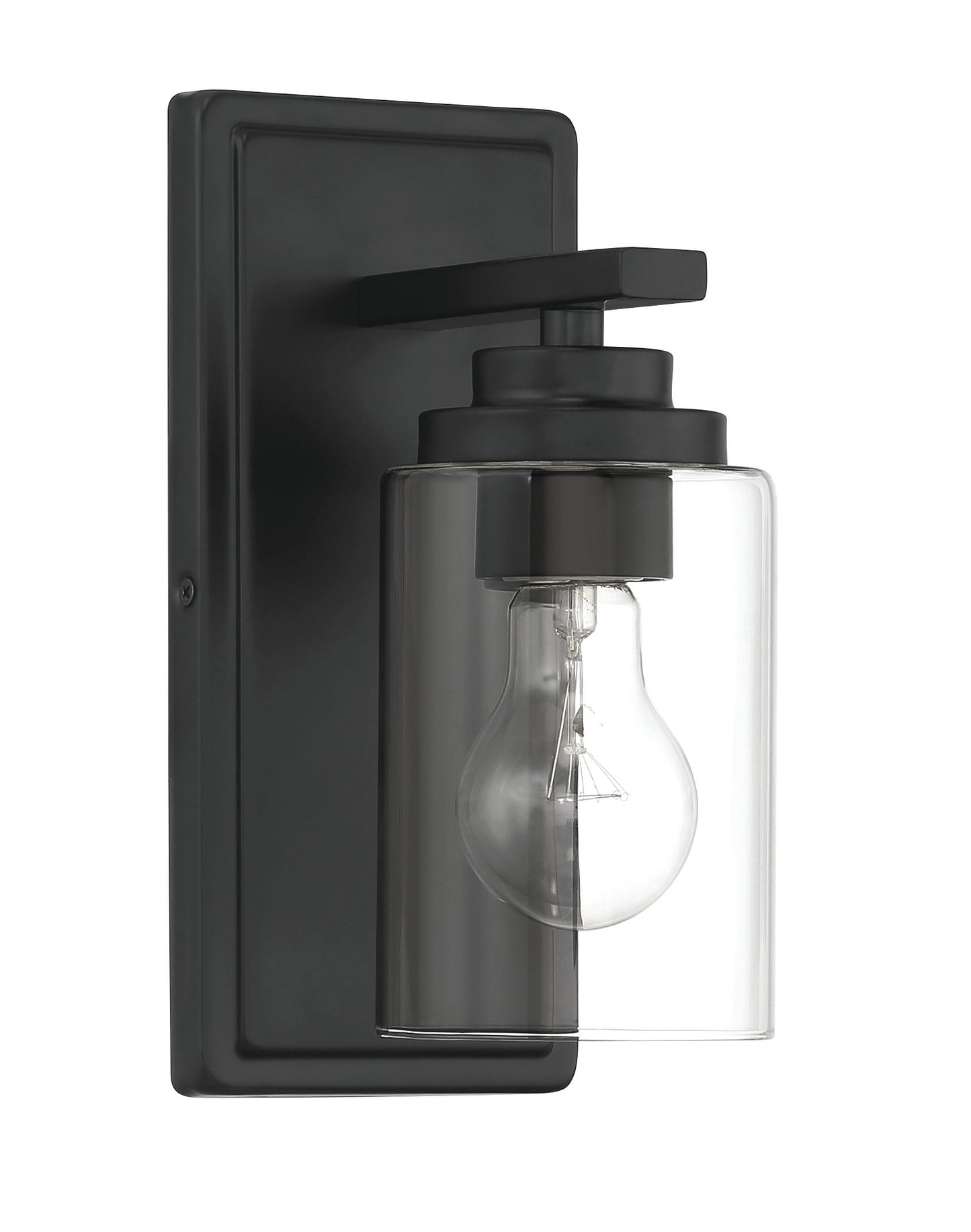 20404FB1 - Clark 1 Light 10" High Wall Sconce - Flat Black