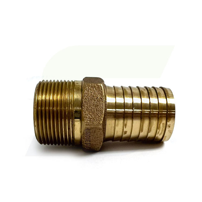 RBMANL125 - 1-1/4" Brass Hose Barb x MPT Male Adapter