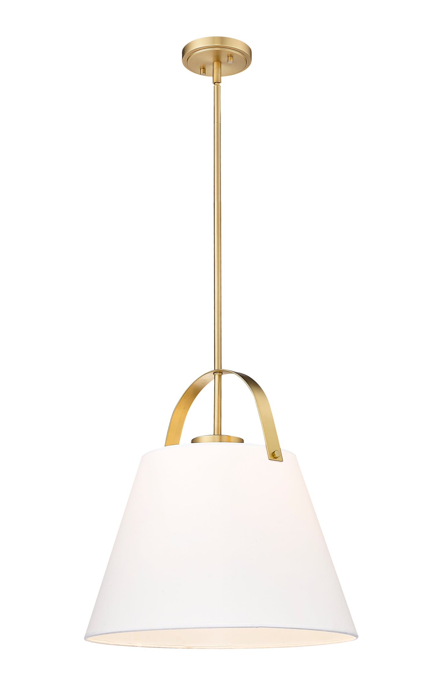 743P18-HBR - Z-Studio 1 Light 18" Pendant - Heritage Brass