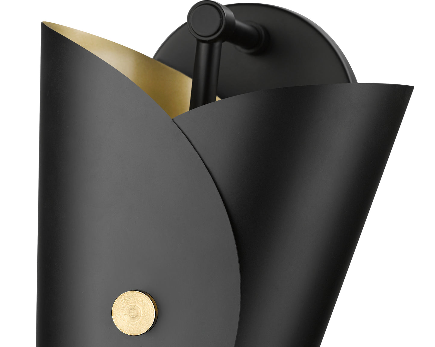 1951-1S-MB - Salone 1 Light Wall 12" Sconce - Matte Black