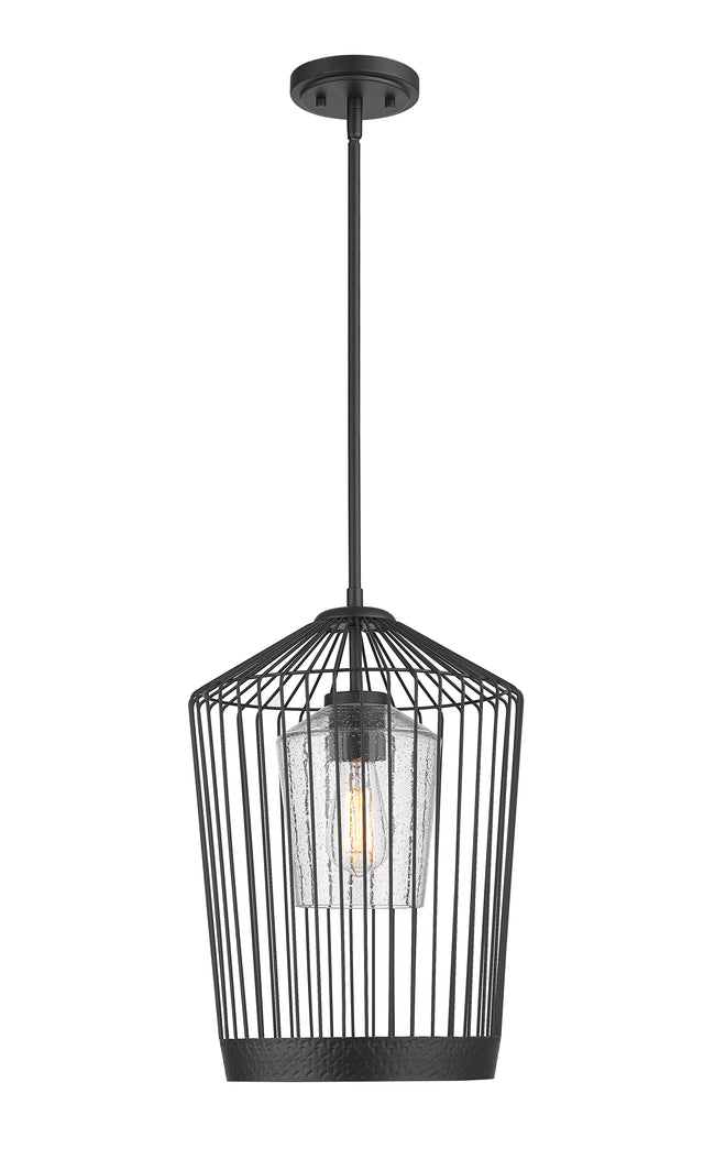 342P13-MB - Lido 1 Light 13" Pendant - Matte Black