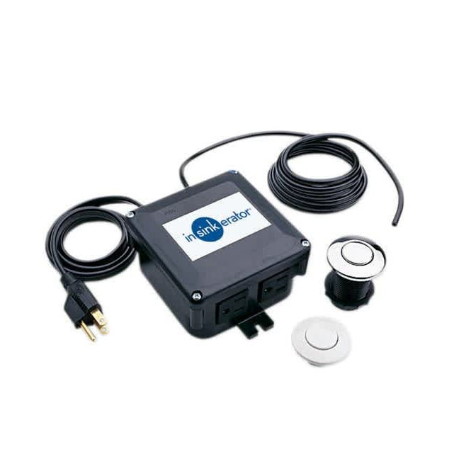 76696 - SinkTop Switch - Dual Outlet with Chrome and White Buttons