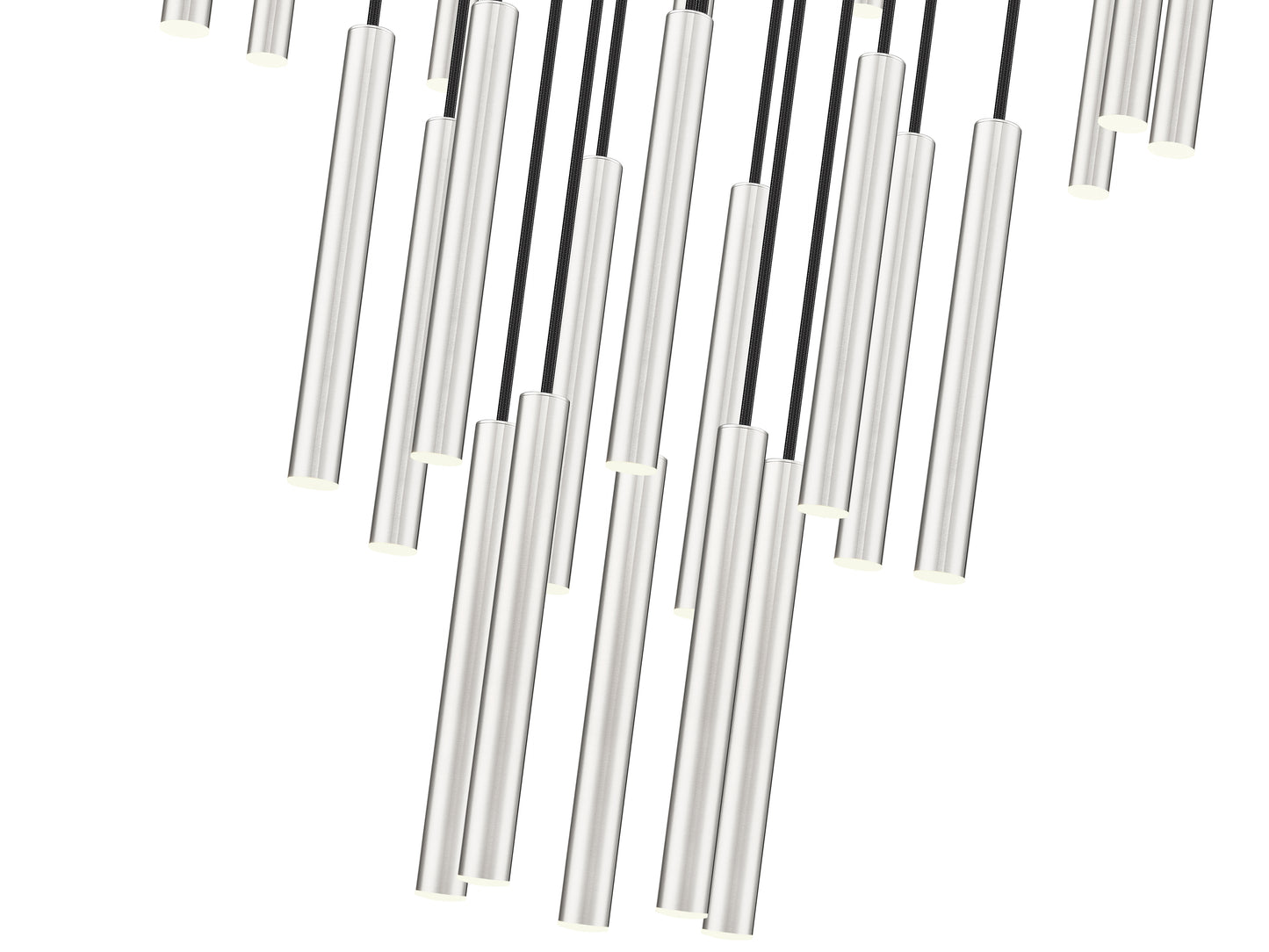 919MP12-27R-BN-LED - Forest 27 Light 36" Chandelier - Brushed Nickel