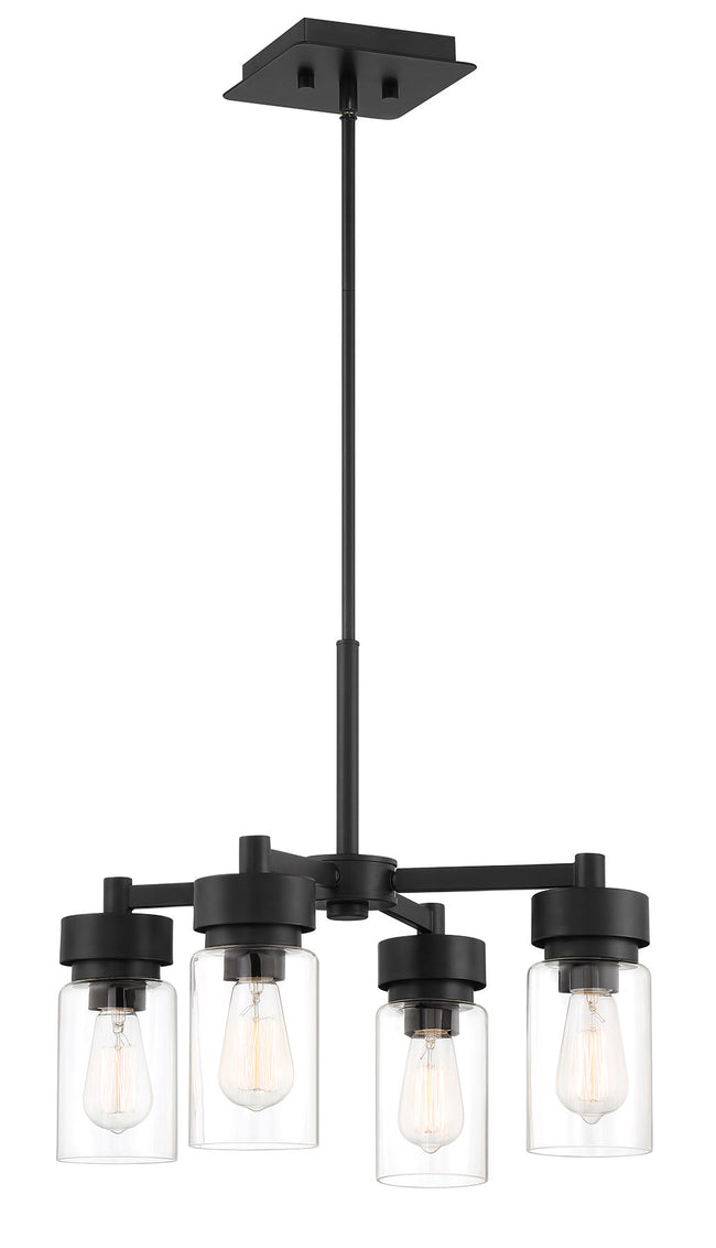 57124-MN - Bennet 4 Light 20" Wide Chandelier - Midnight