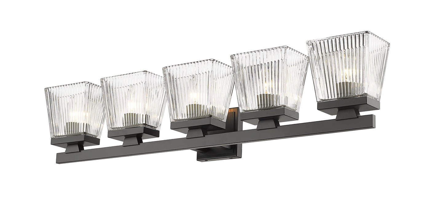 1936-5V-MB - Astor 5 Light 36" Vanity - Matte Black