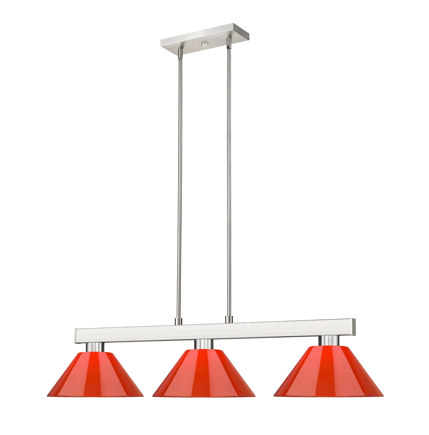 152BN-PRD - Cobalt 3 Light 46" Billiard - Brushed Nickel