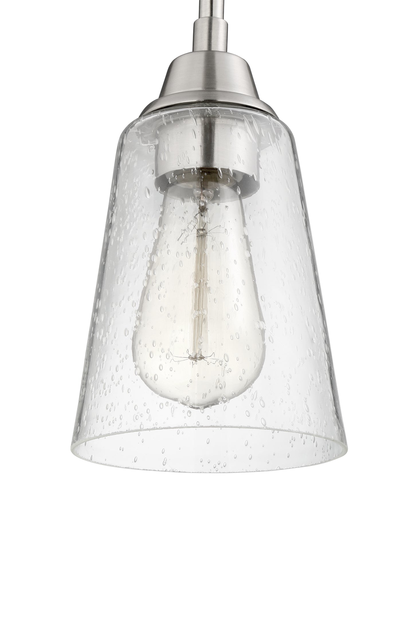 41991-BNK-CS - Grace 1 Light 5" Wide Mini Pendant - Brushed Nickel