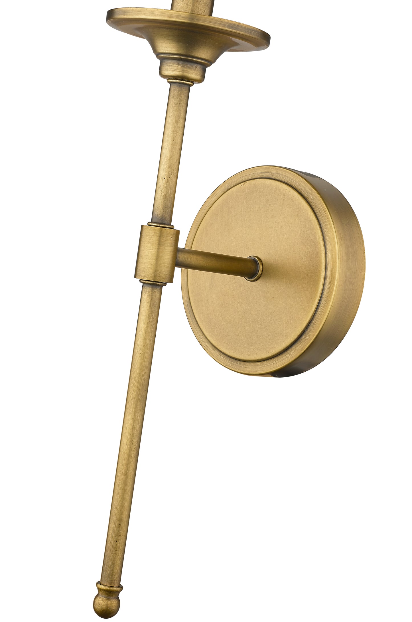 3033-1S-RB - Emily 1 Light Wall 24" Sconce - Rubbed Brass