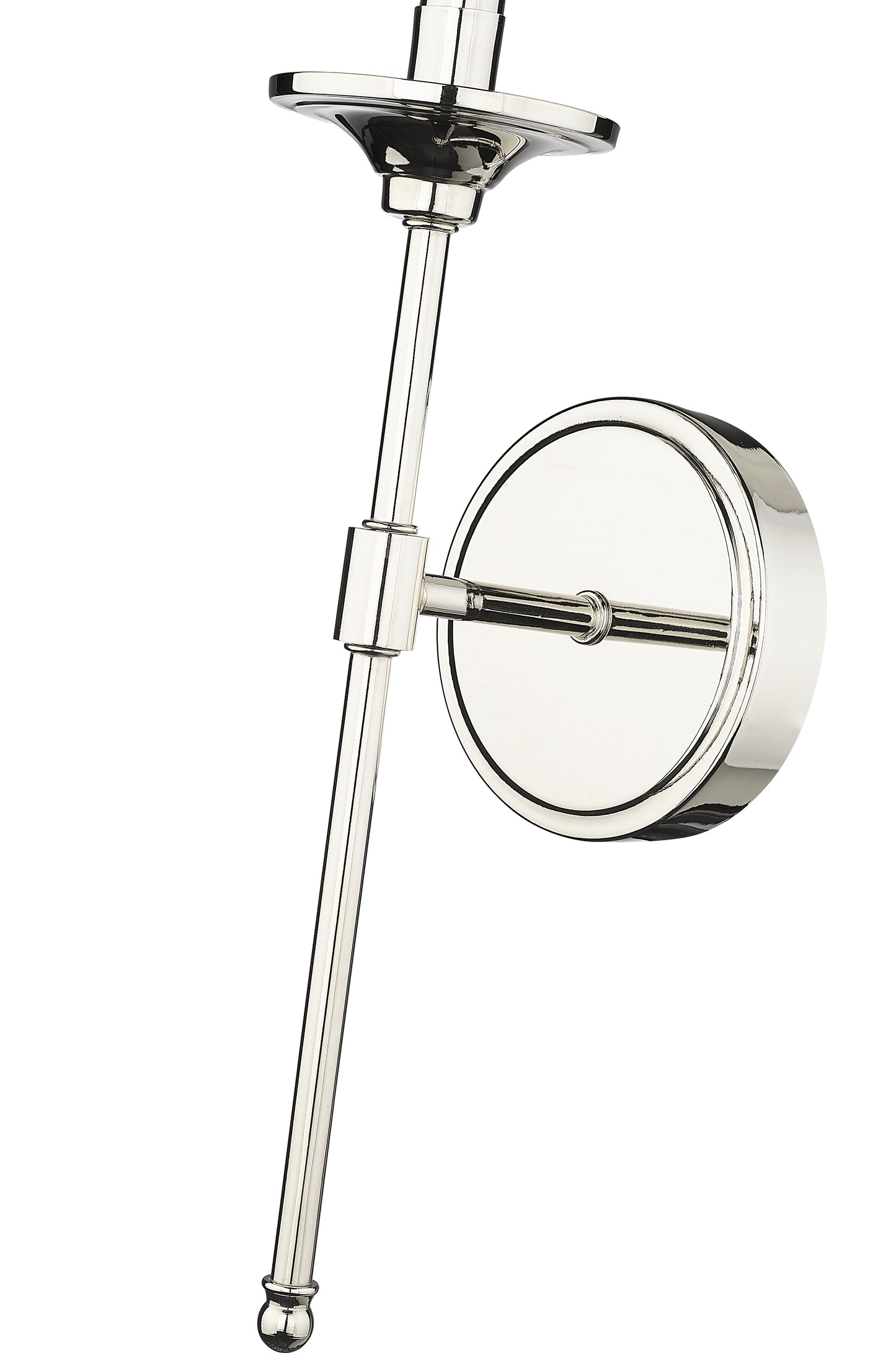 3033-1S-PN - Emily 1 Light Wall 24" Sconce - Polished Nickel