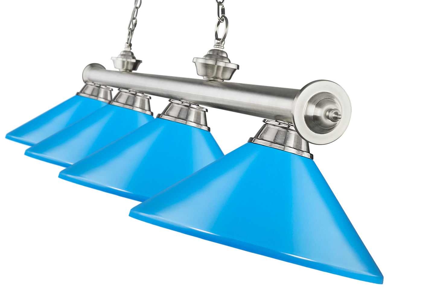 2306-4BN-MEB - Cordon 4 Light 82" Billiard - Brushed Nickel