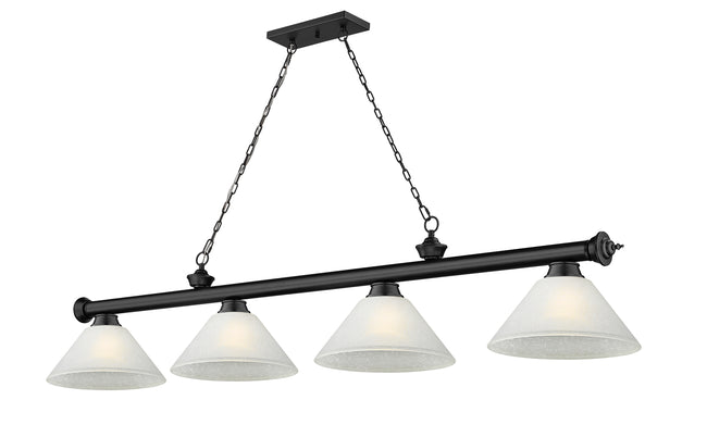 2306-4MB-AWL14 - Cordon 4 Light 81" Billiard - Matte Black