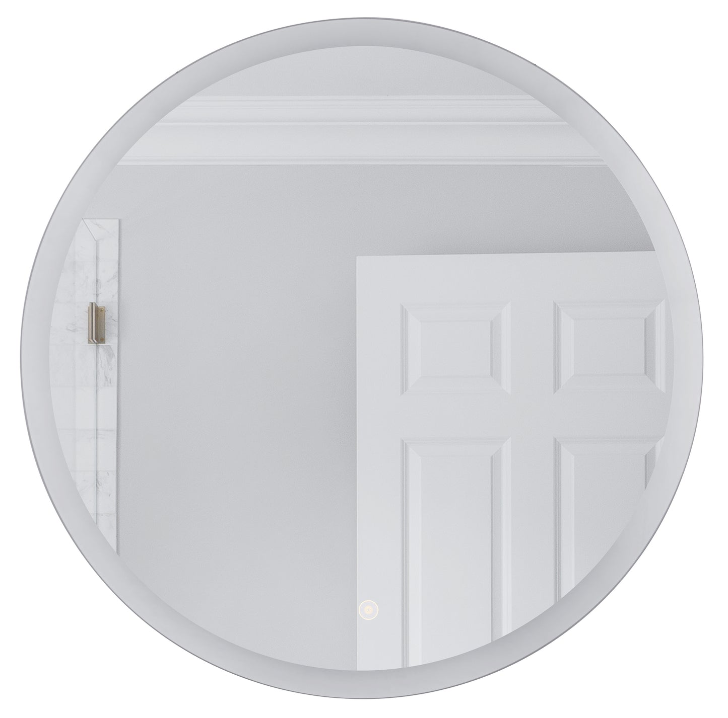 MIR112-W - Frameless,LED Mirror 1 Light 28" Wide Illuminated Mirror - White