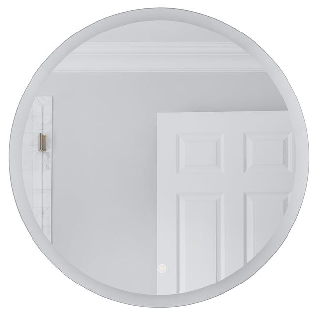 MIR112-W - Frameless,LED Mirror 1 Light 28" Wide Illuminated Mirror - White