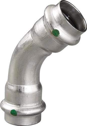 80445 - 1/2" ProPress Stainless Steel 45 Degree Elbow w/ EPDM Seal
