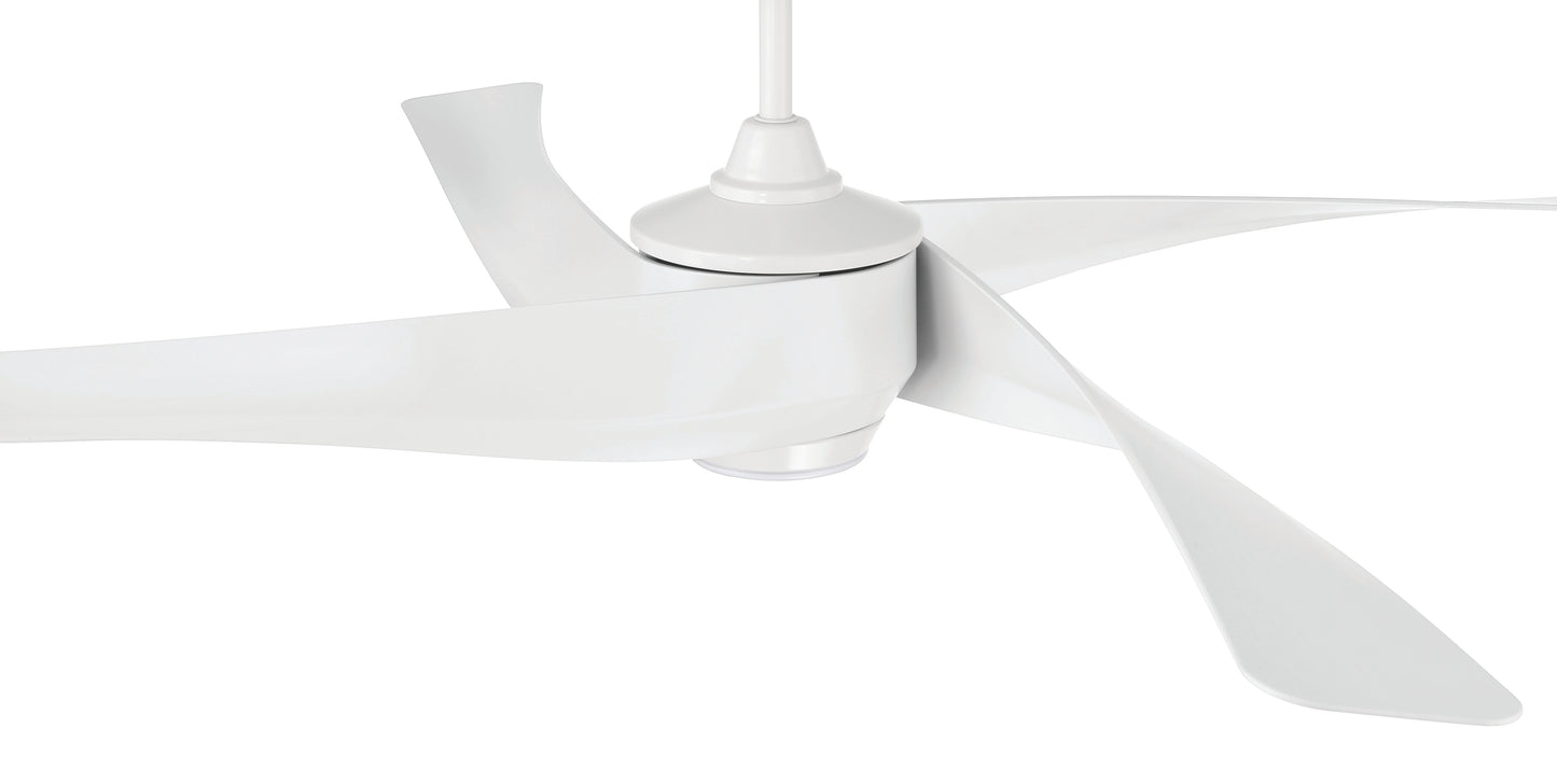 VNN58W4 - Venn 58" Indoor/Outdoor Ceiling Fan 58" 4 Blade Indoor Outdoor Ceiling Fan with Light Kit - White