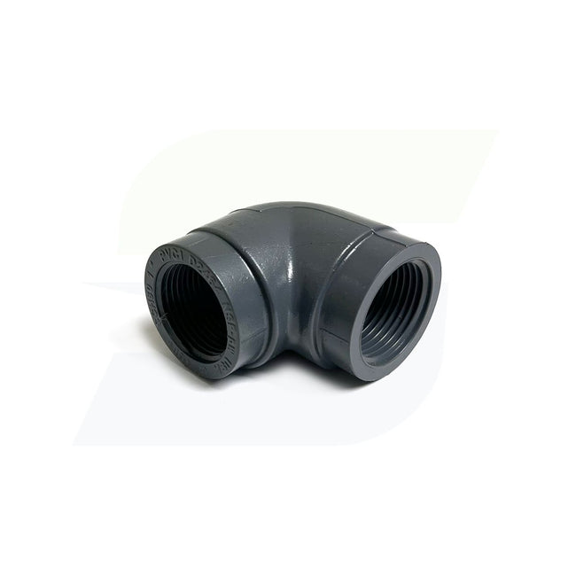 808-010 - PVC Pipe Fitting, 90 Degree Elbow, Schedule 80, 1" NPT Female