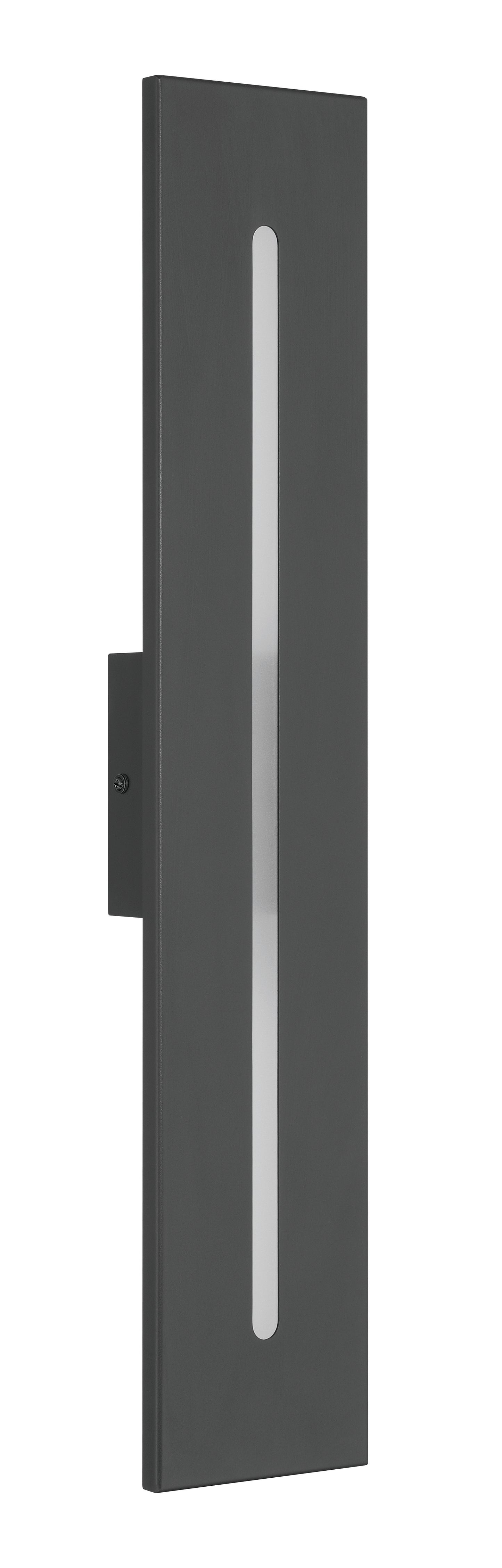ZA8400-TB-LED - Profiled 1 Light 24" High Outdoor Wall Lantern - Textured Black