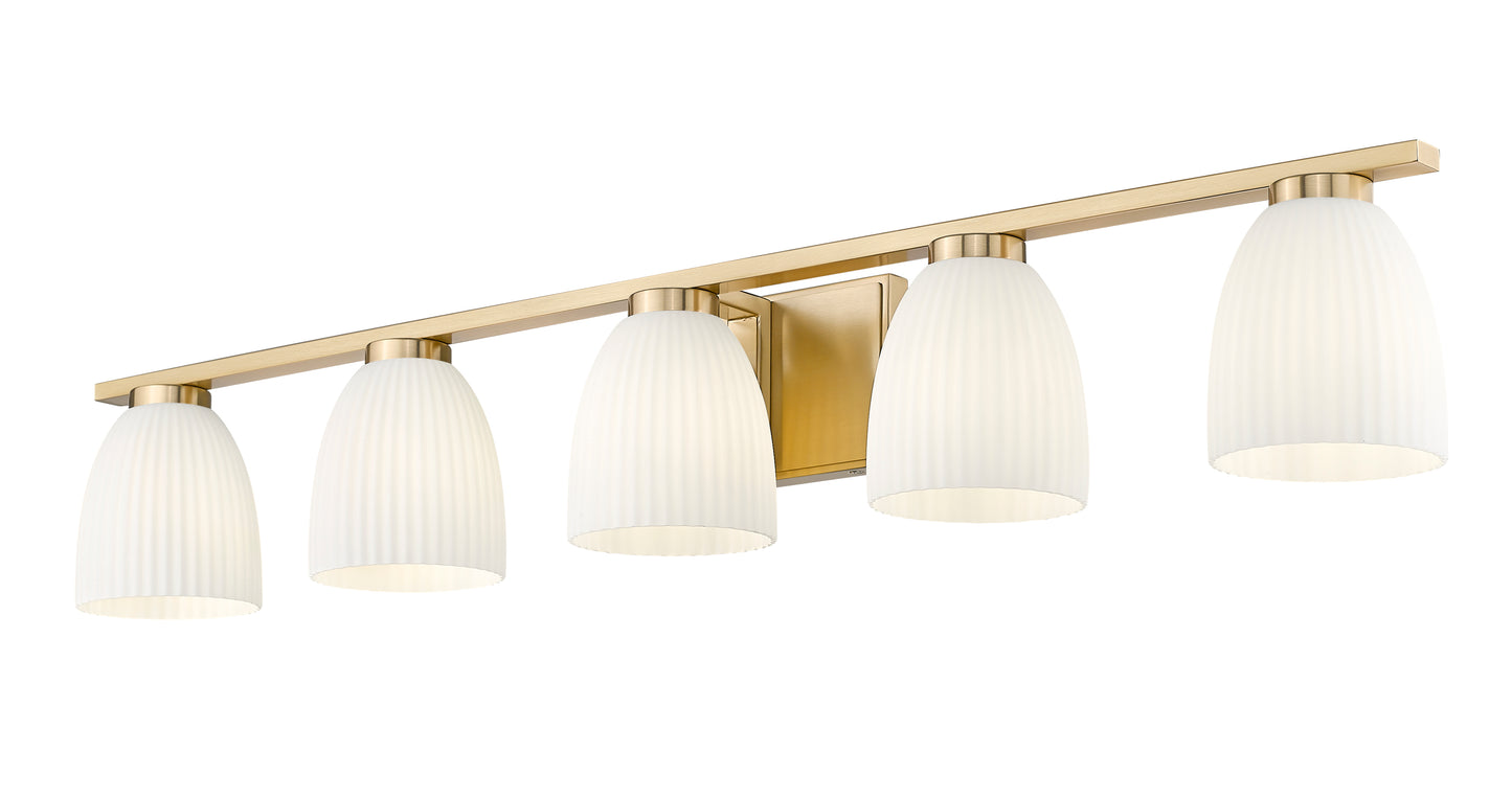 7518-5V-MGLD - Naya 5 Light 40" Vanity - Modern Gold