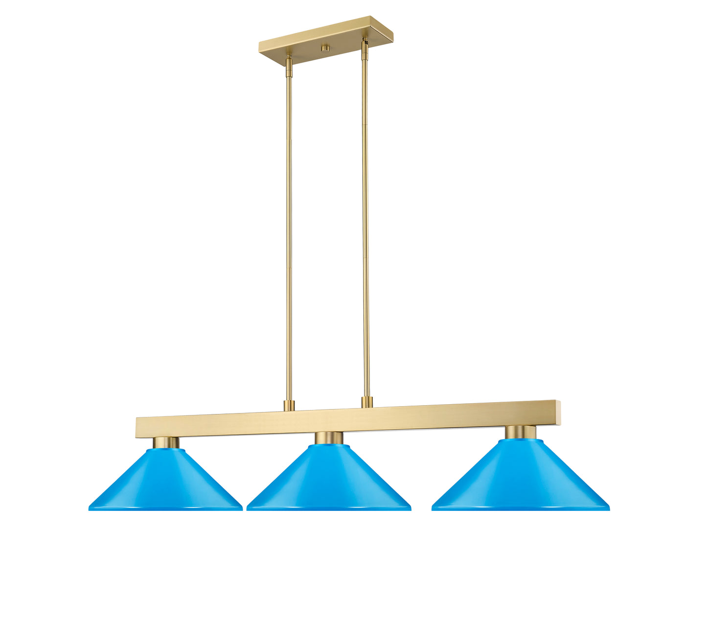 152MGLD-MEB - Cobalt 3 Light 50" Billiard - Modern Gold