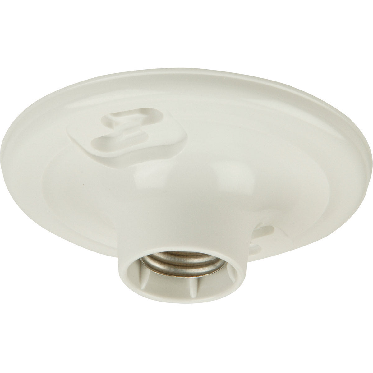 K212-P - Keyless Fixtures and Access. 1 Light 4" Wide Keyless Fixture - White