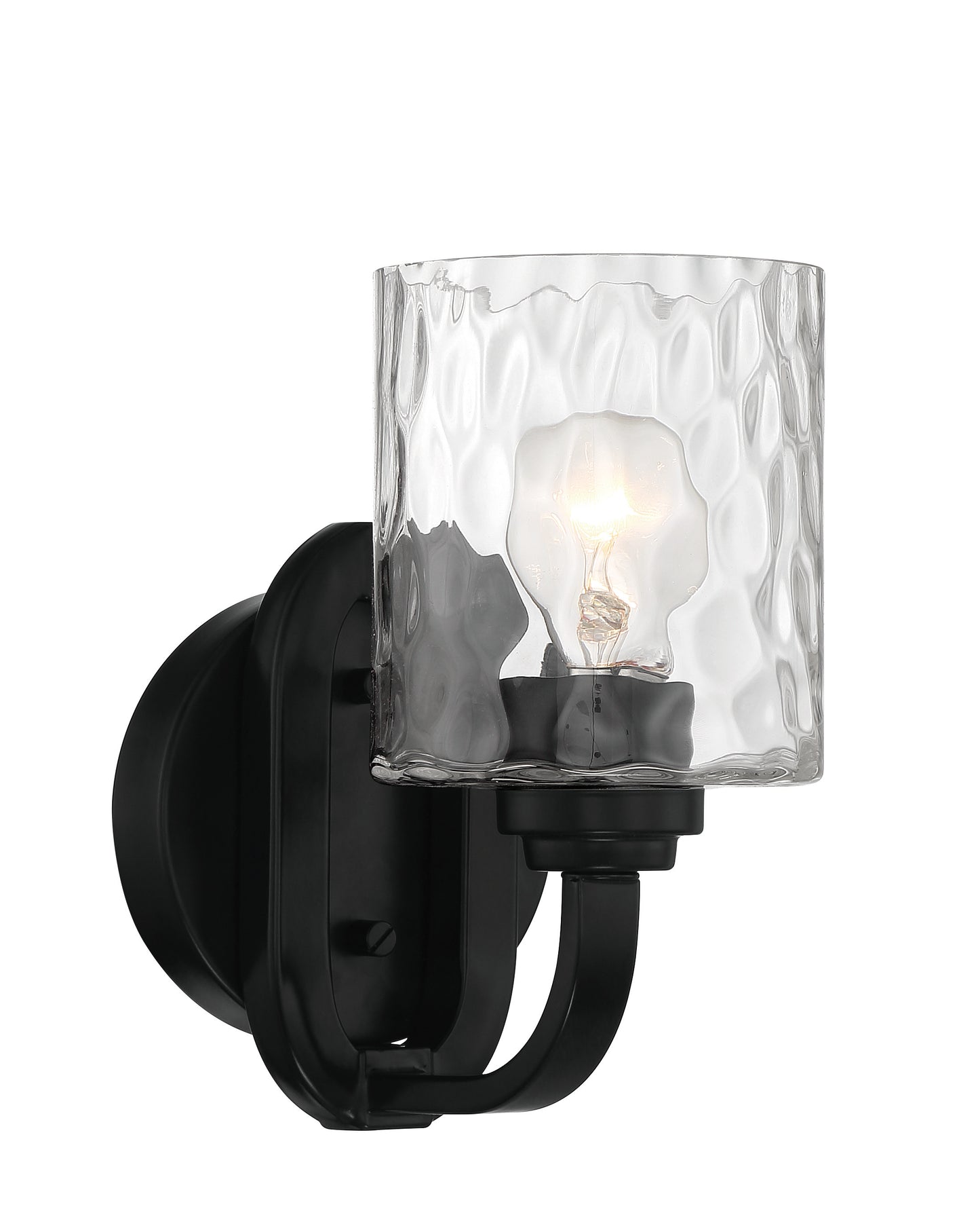 54261-FB - Collins 1 Light 9" High Wall Sconce - Flat Black