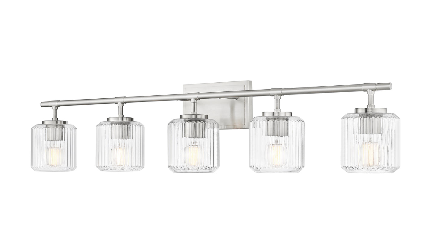 7515-5V-BN - Landon 5 Light 42" Vanity - Brushed Nickel