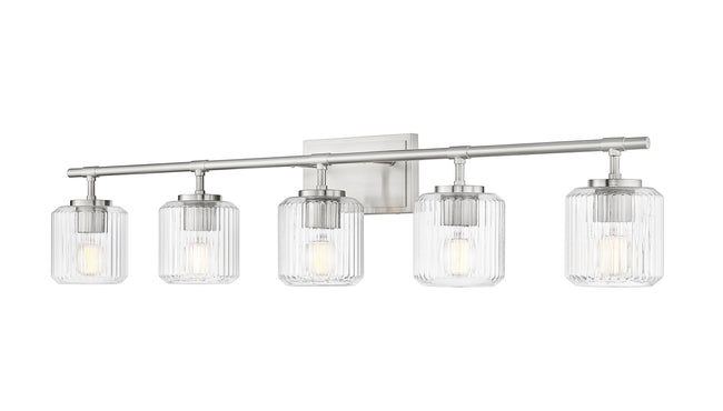 7515-5V-BN - Landon 5 Light 42" Vanity - Brushed Nickel