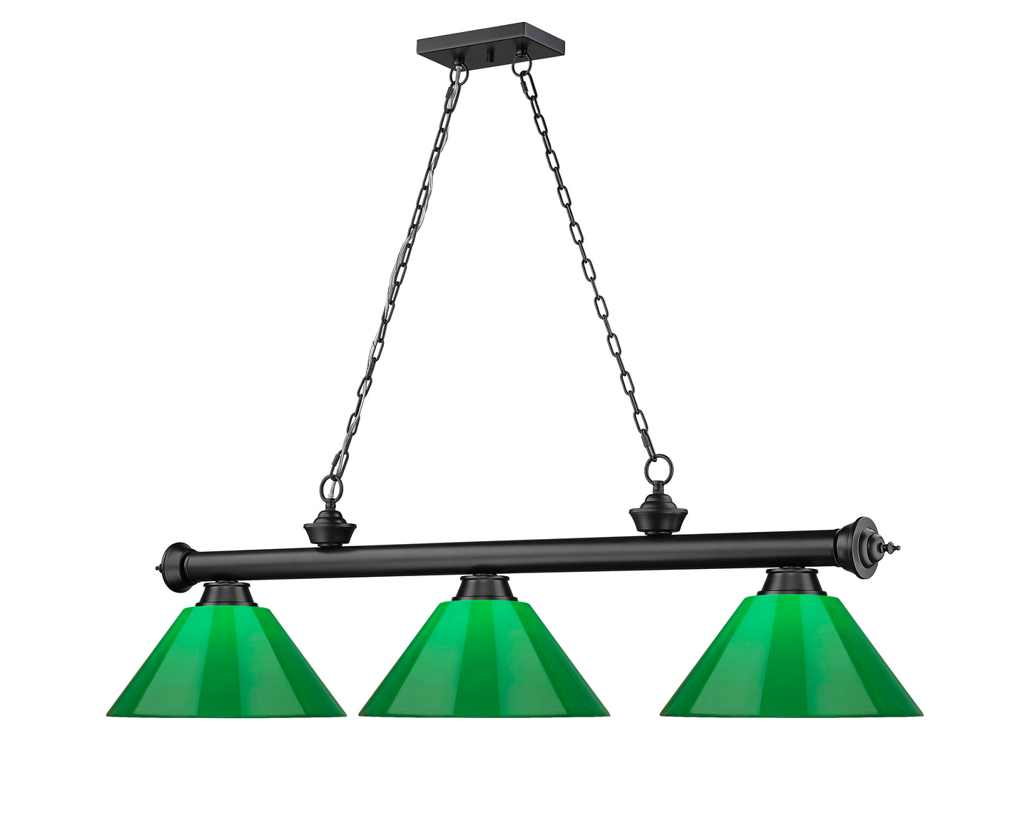 2306-3MB-PGR - Cordon 3 Light 57" Billiard - Matte Black