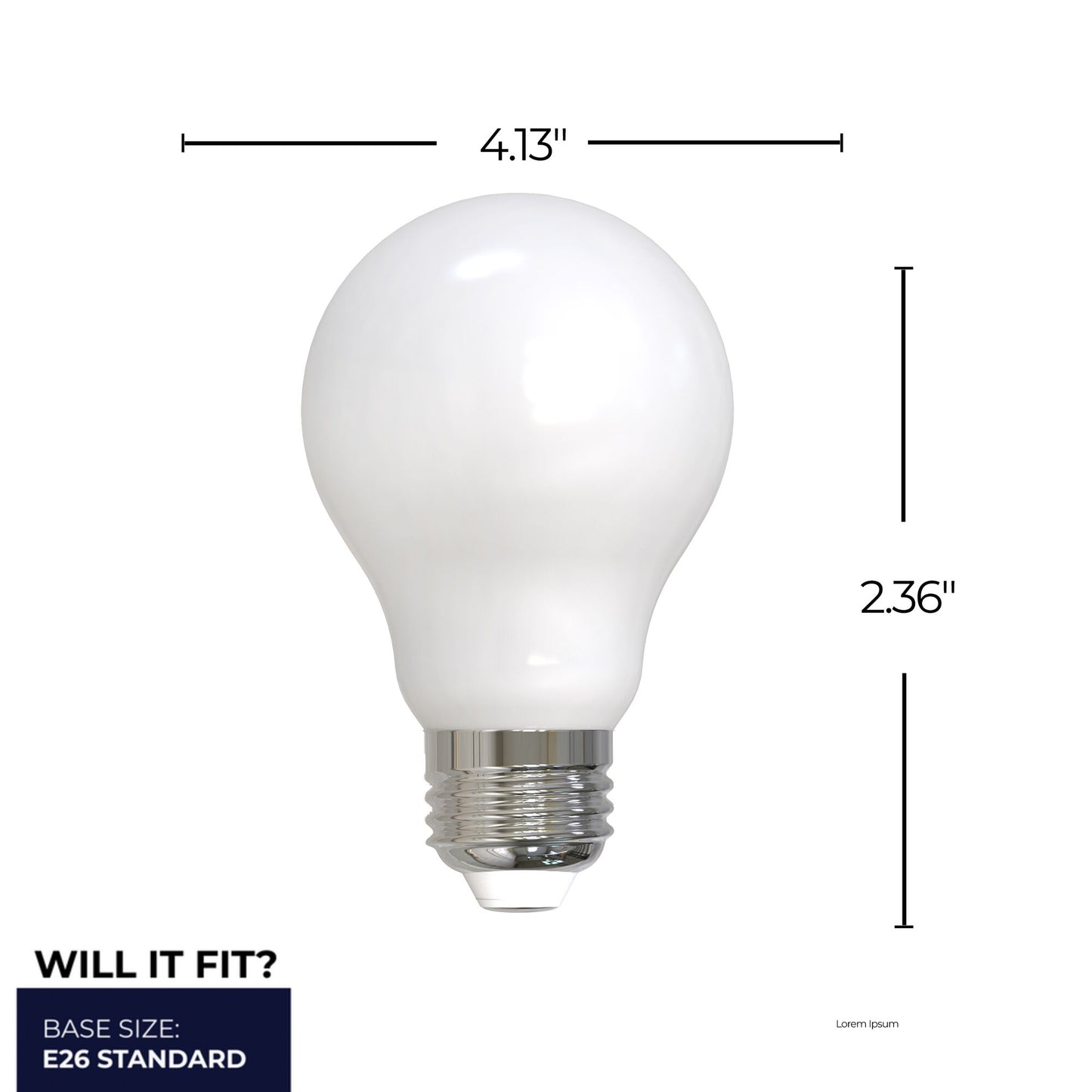 776928 - Dimmable A19 LED Light Bulb - 7 Watt - 4000K - 4 Pack