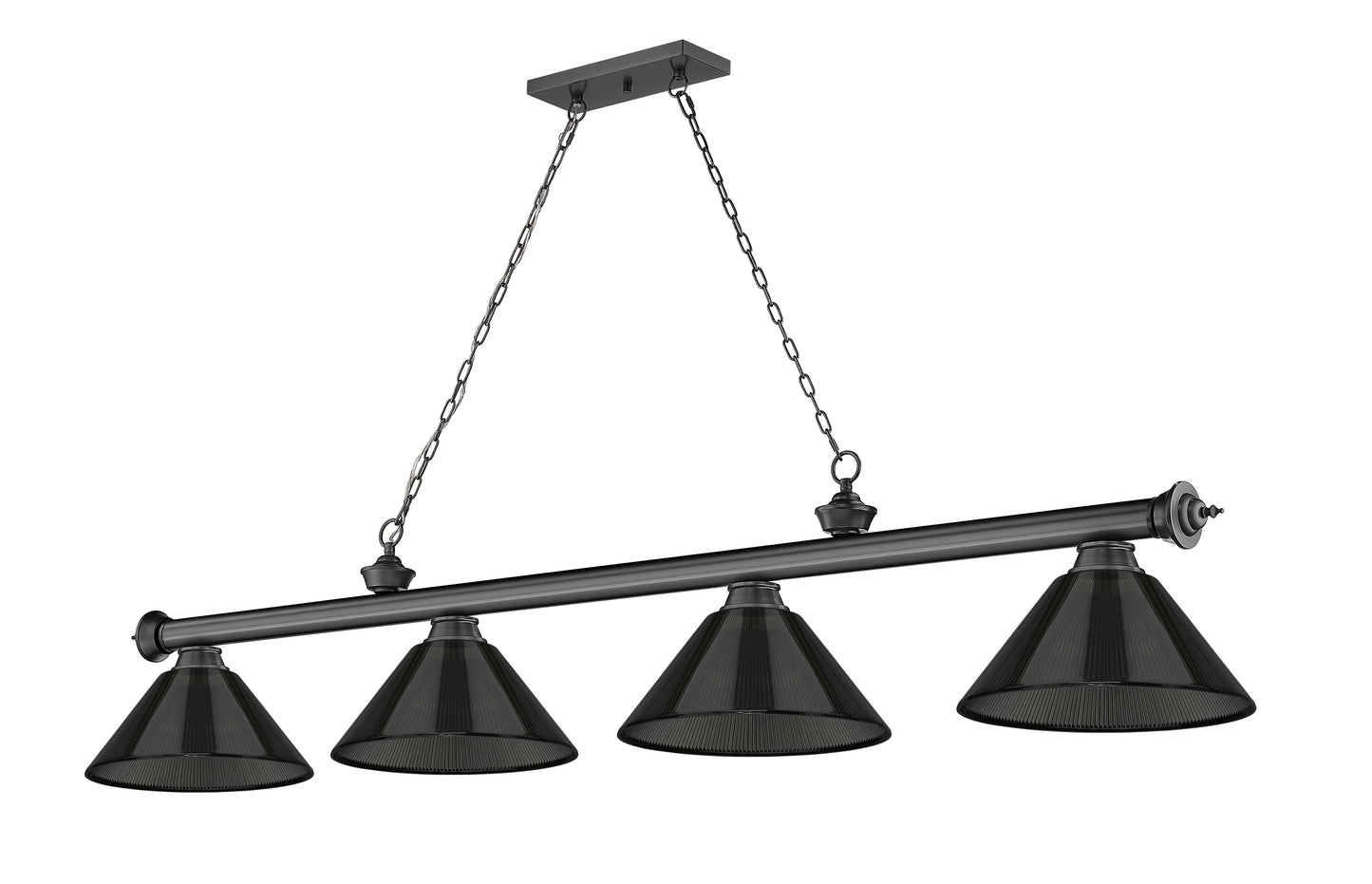 2306-4BP-ARS - Cordon 4 Light 81" Billiard - Bronze Plate