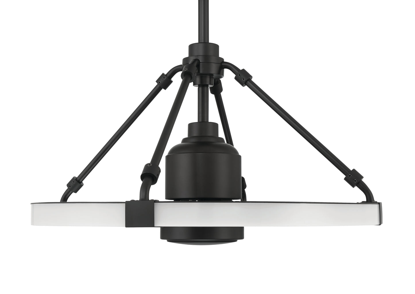 LVY24FB4 - Levy 19" 4 Blade Ceiling Fan with Light Kit - Flat Black
