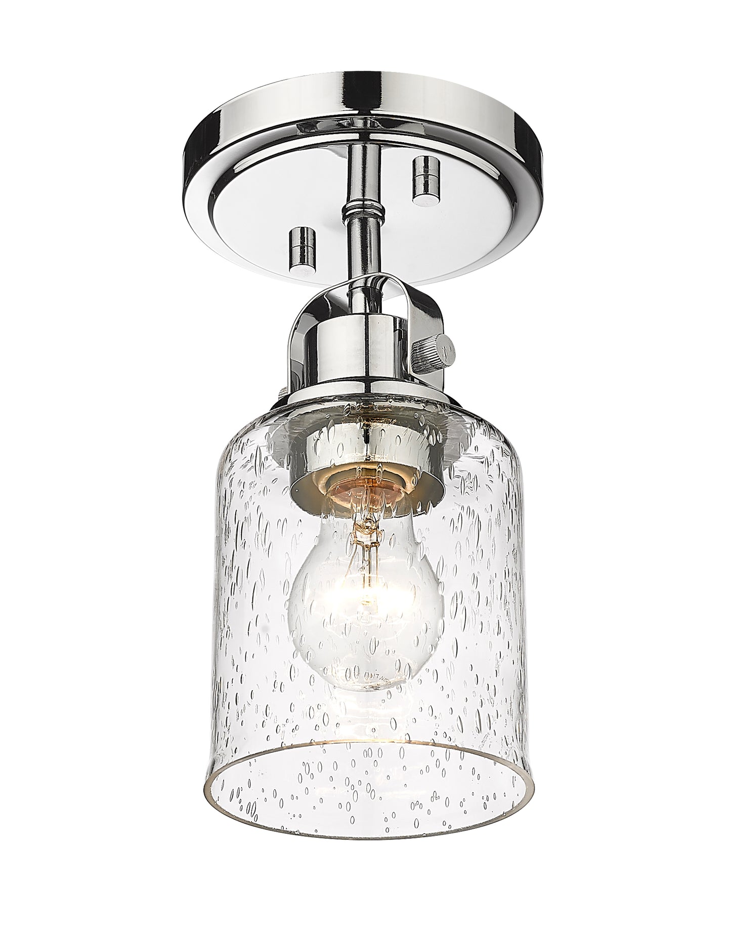 340F1-CH - Kinsley 1 Light Flush 5" Mount - Chrome