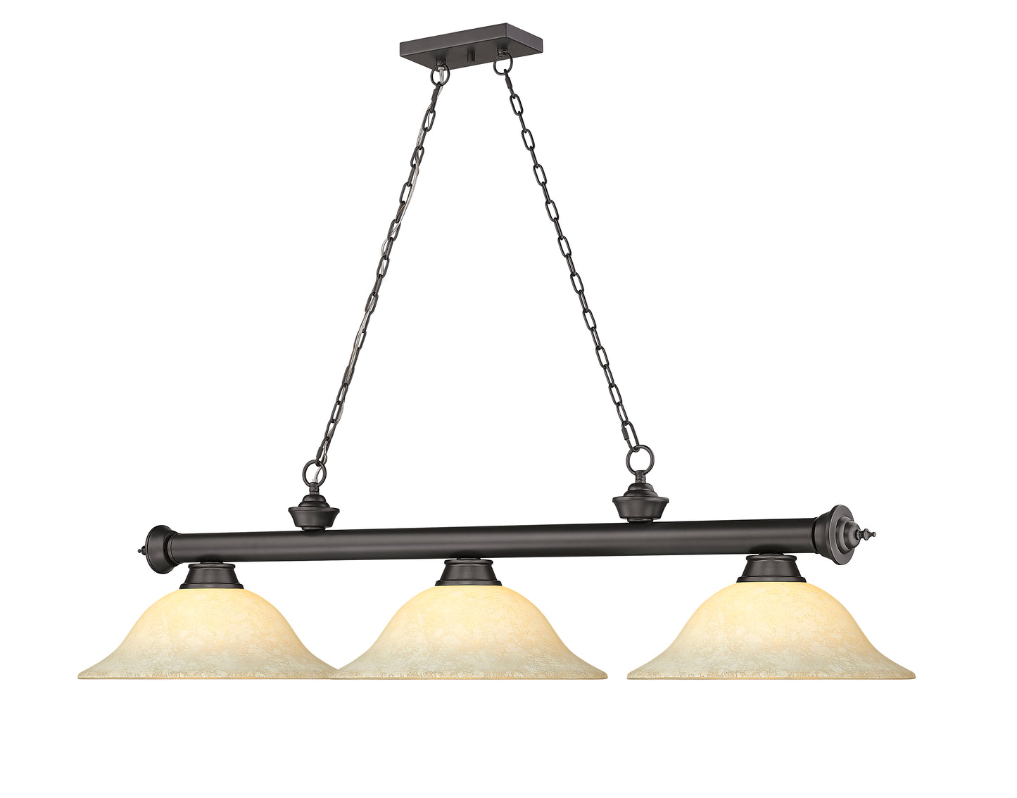 2306-3BRZ-GM16 - Cordon 3 Light 58" Billiard - Bronze