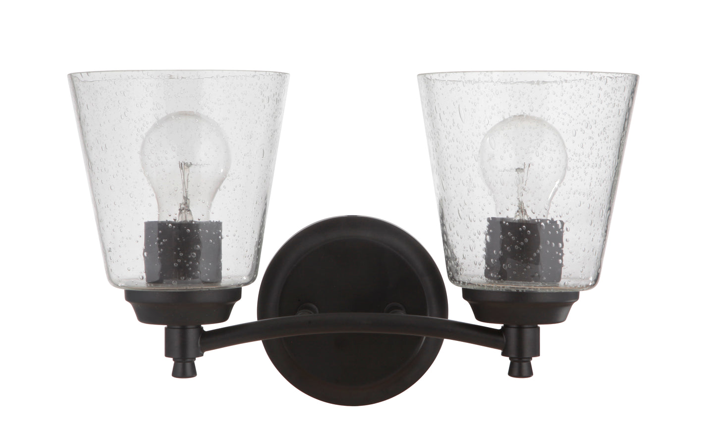 50202-FB - Tyler 2 Light 14" Wide Vanity Light - Flat Black