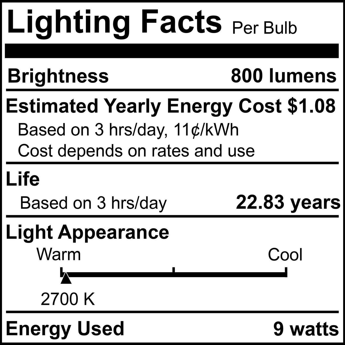 774283 - Dimmable Frost A19 LED GU24 Base Light Bulb - 9 Watt - 2700K - 4 Pack