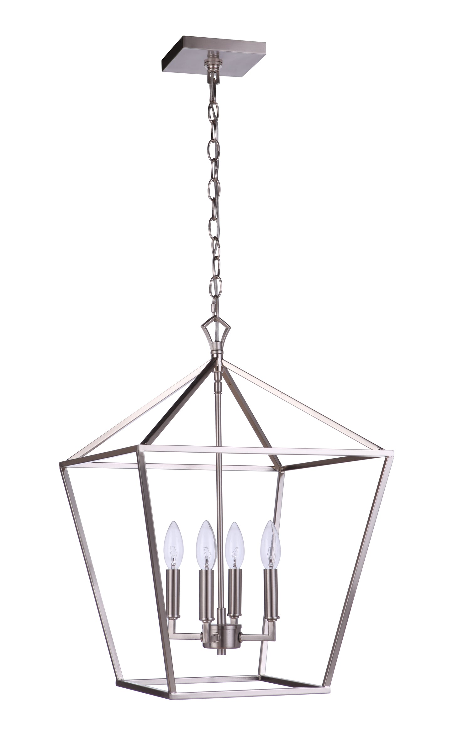 56335-BNK - Flynt II 4 Light 16" Wide Foyer Light - Brushed Nickel