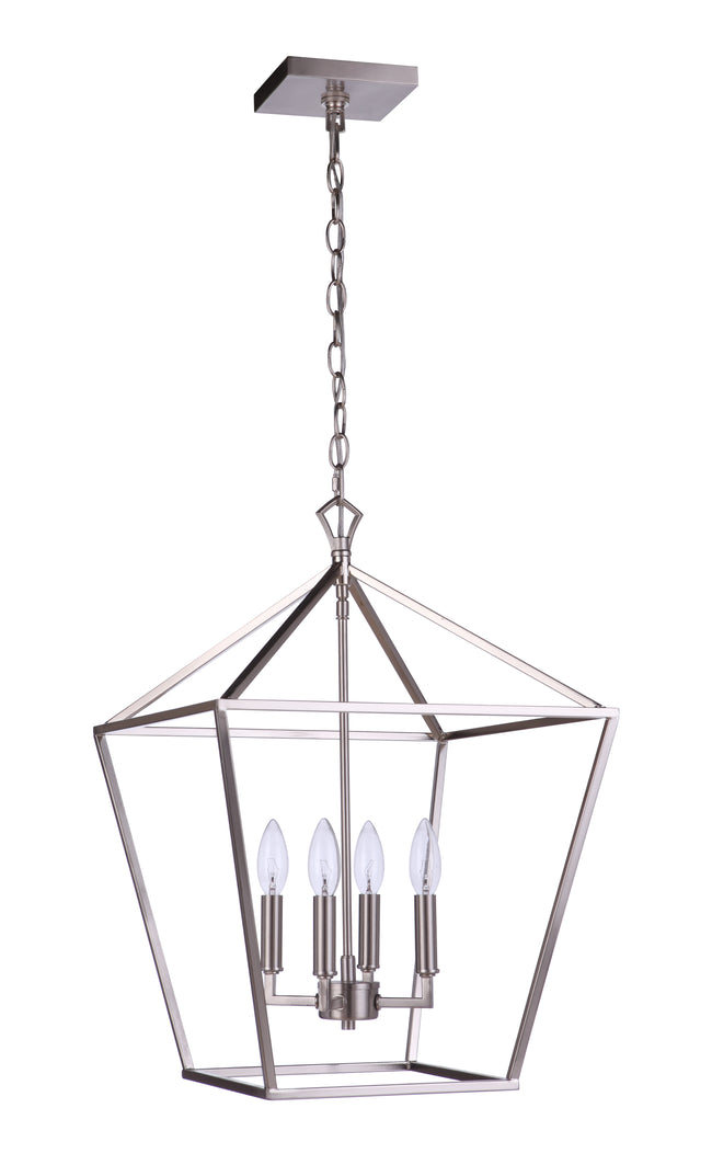 56335-BNK - Flynt II 4 Light 16" Wide Foyer Light - Brushed Nickel