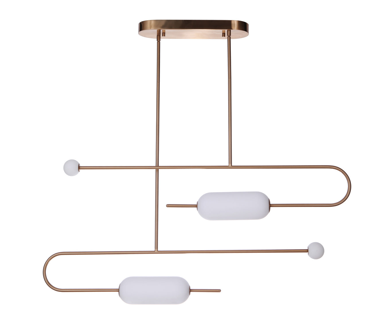 53874-SB-LED - Tuli 1 Light 6.9" Wide Island Light - Satin Brass