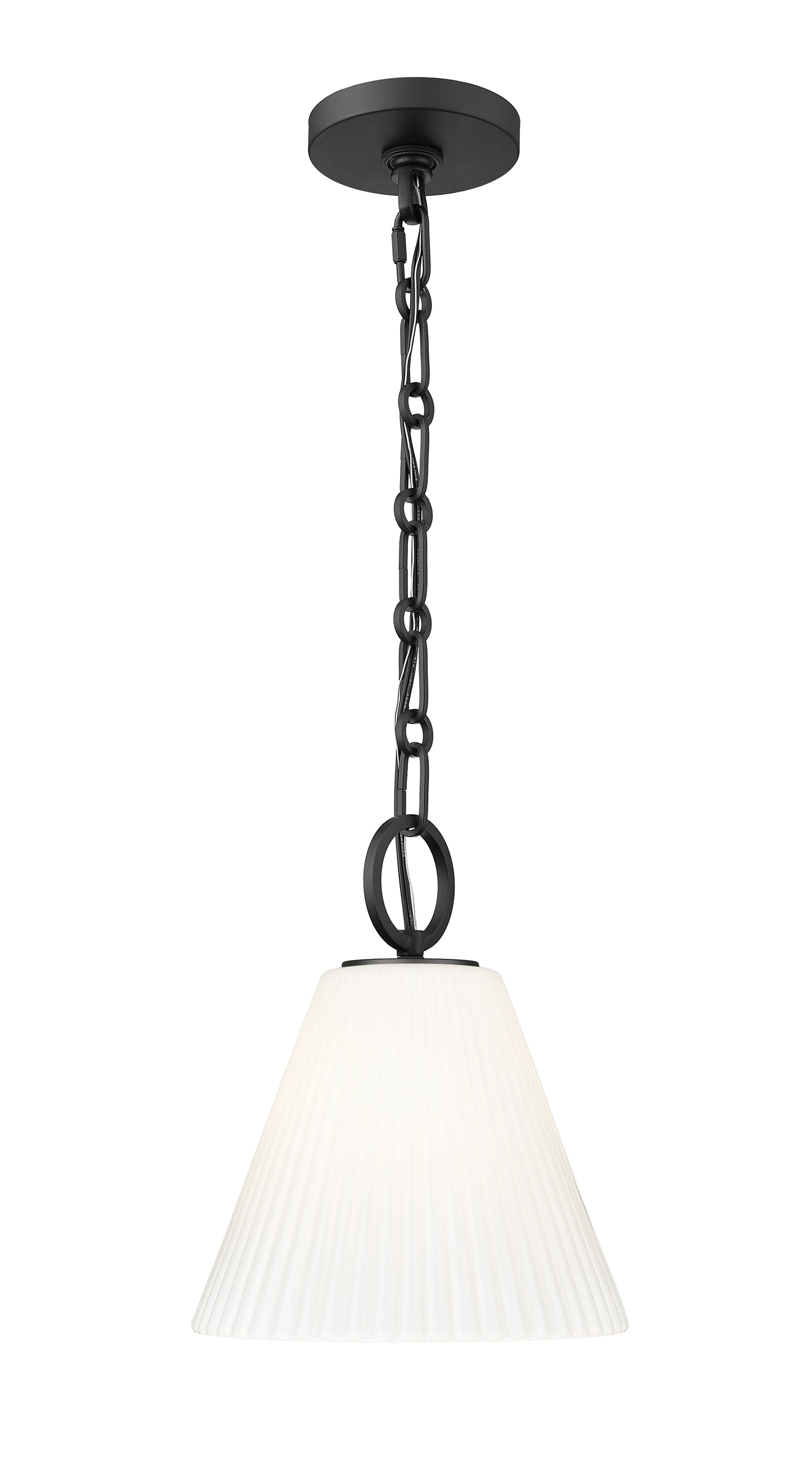 3042P10-MB - Alaric 1 Light 10" Pendant - Matte Black