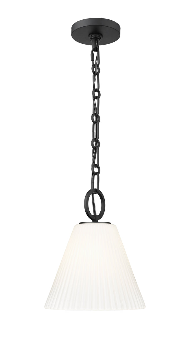 3042P10-MB - Alaric 1 Light 10" Pendant - Matte Black