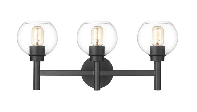 7502-3V-MB - Sutton 3 Light 24" Vanity - Matte Black